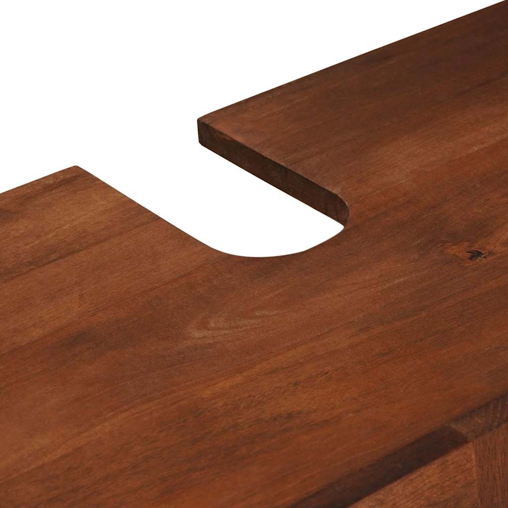 Bathroom Furniture With Drawer 2 Pcs 62 X 33 X 58 Cm Solid Mango Wood