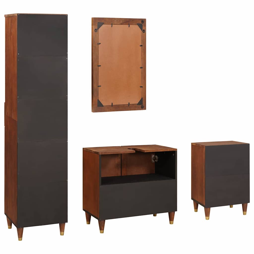 Bathroom Furniture With Drawer With Door 4 Pcs 38 X 33 X 160 Cm