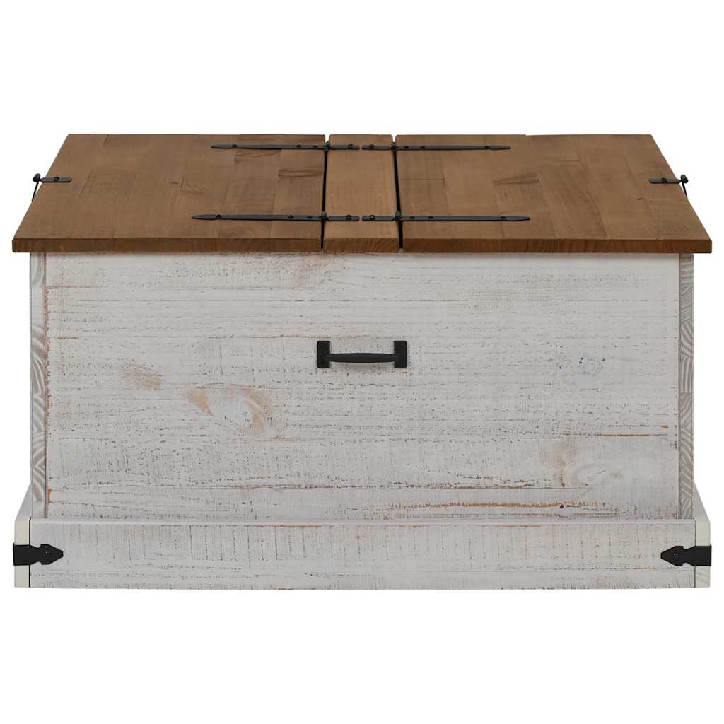 Storage Chest Halden 91X91X47 Cm Solid Wood Pine