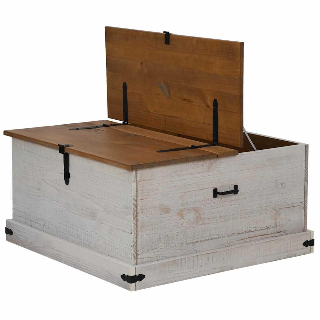 Storage Chest Halden 91X91X47 Cm Solid Wood Pine