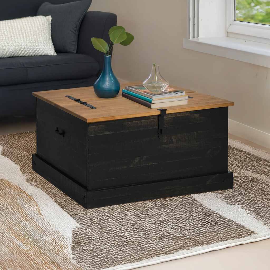 Storage Chest Halden 91X91X47 Cm Solid Wood Pine