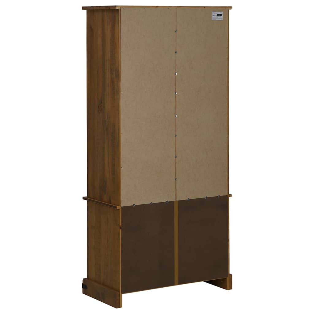 Wine Cabinet Halden With Wine Racks And Sliding Door Pine