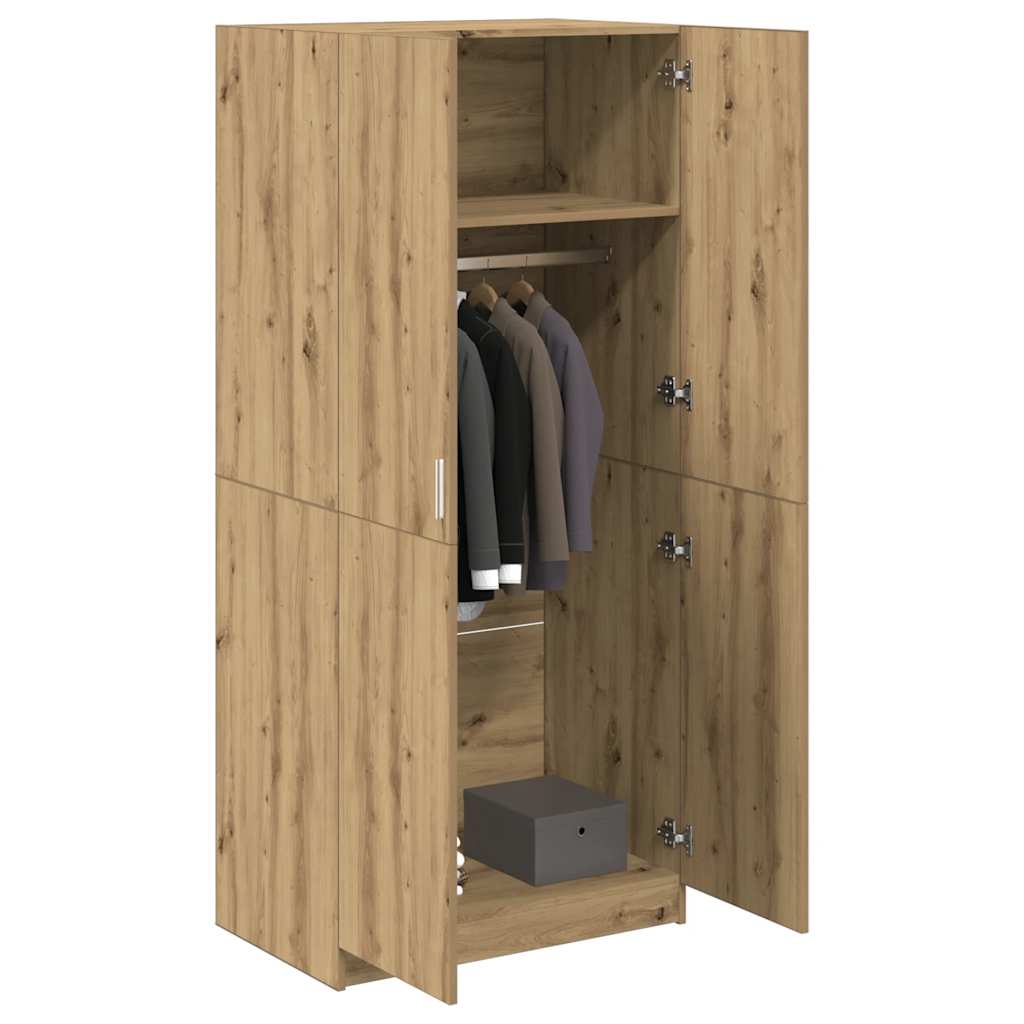 Wardrobe 80X52X180 Cm Engineered Wood