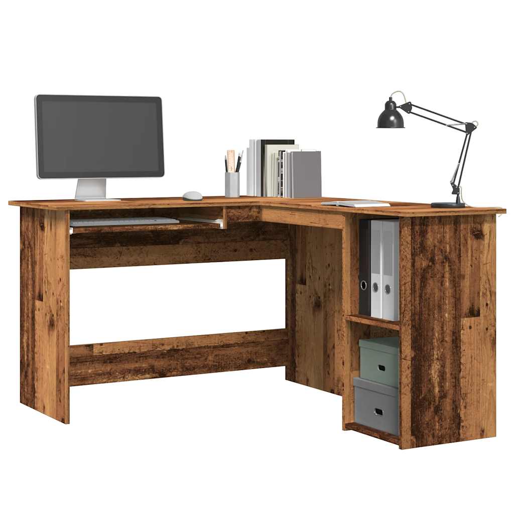 L-Shaped Corner Desk 120X140X75 Cm Engineered Wood