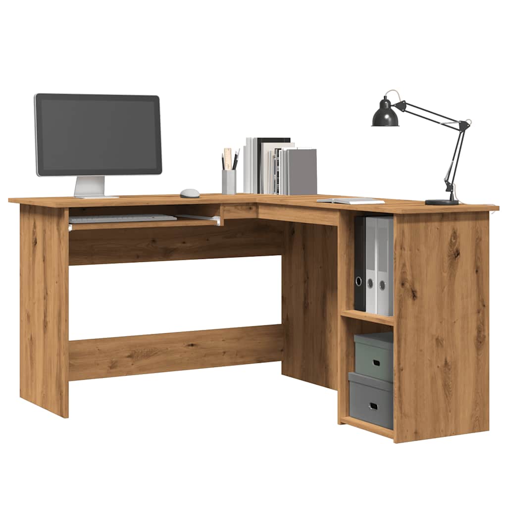 L-Shaped Corner Desk 120X140X75 Cm Engineered Wood