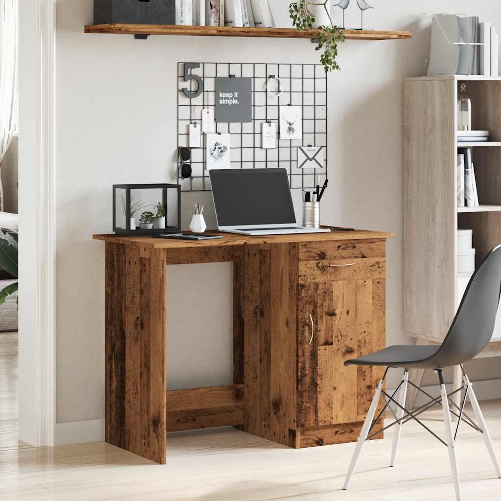 Desk 100X50X76 Cm Engineered Wood