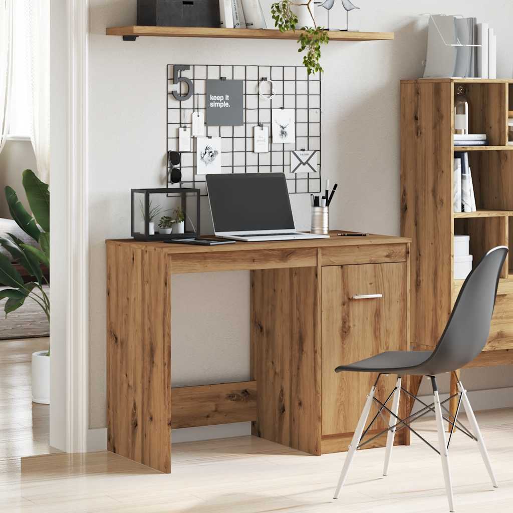 Desk 100X50X76 Cm Engineered Wood