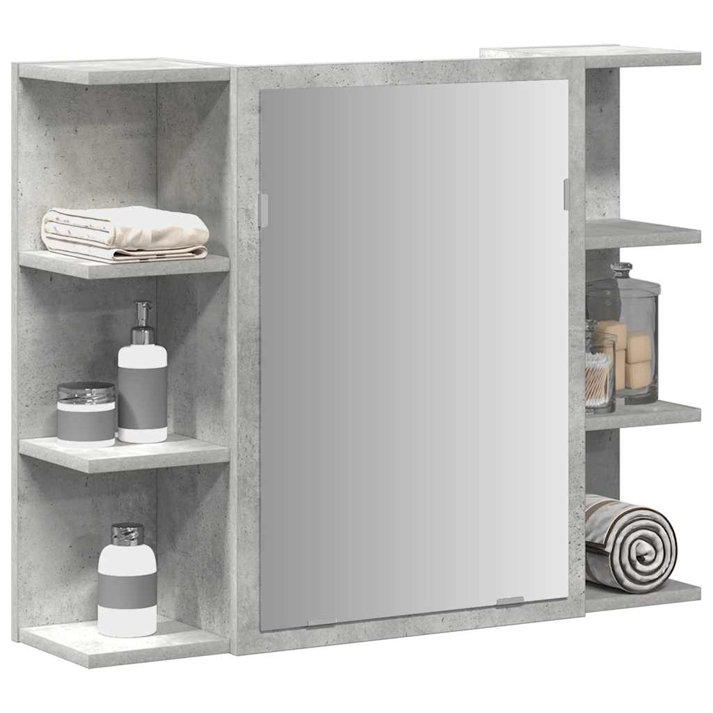 Bathroom Mirror Cabinet 80X20.5X64 Cm Engineered Wood