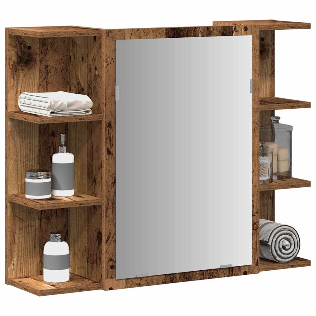 Bathroom Mirror Cabinet 80X20.5X64 Cm Engineered Wood