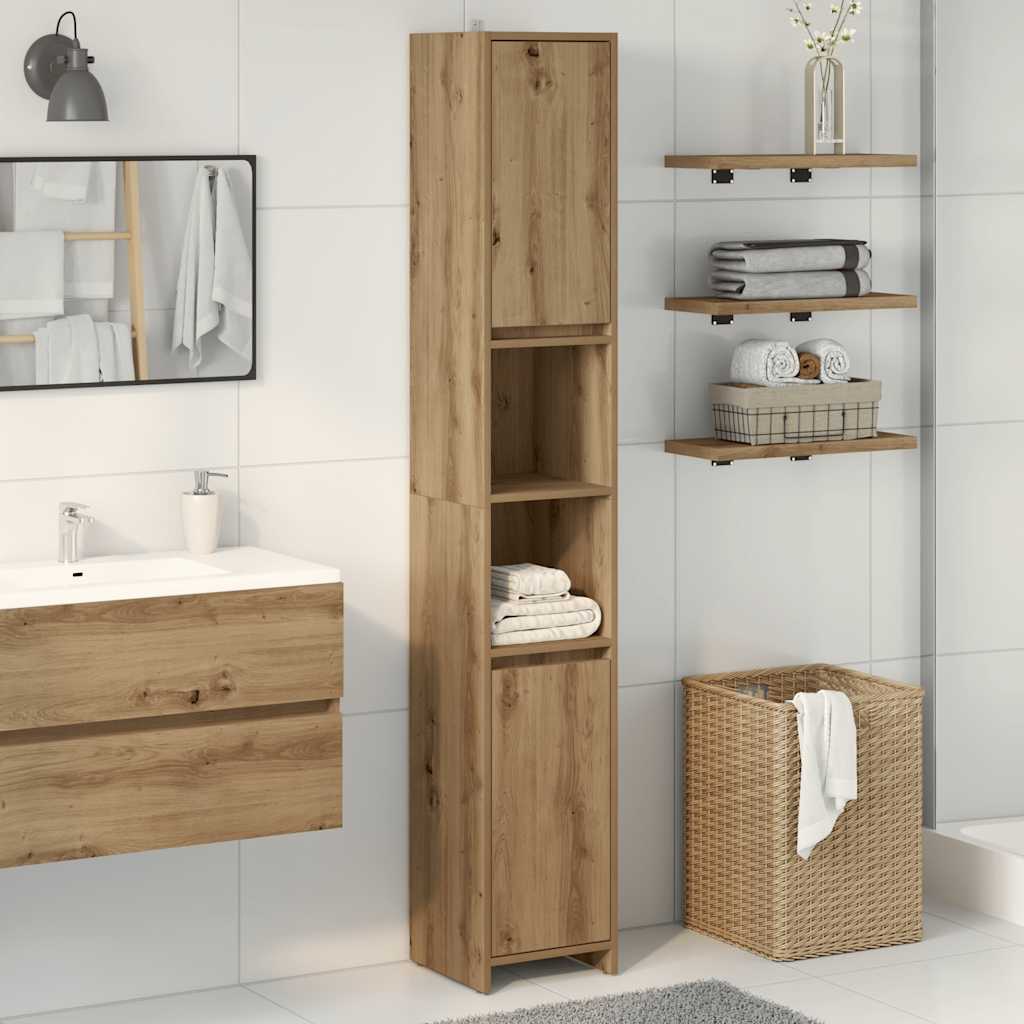 Bathroom Cabinet 30X30X183.5 Cm Engineered Wood