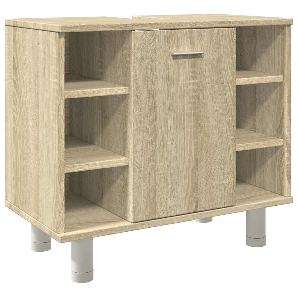 Bathroom Cabinet Sonoma Oak 60X32X53.5 Cm Engineered Wood