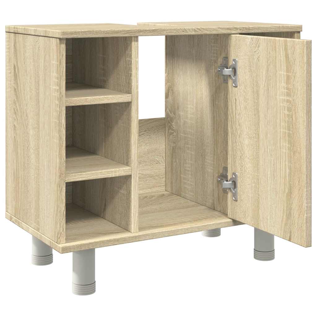 Bathroom Cabinet Sonoma Oak 60X32X53.5 Cm Engineered Wood
