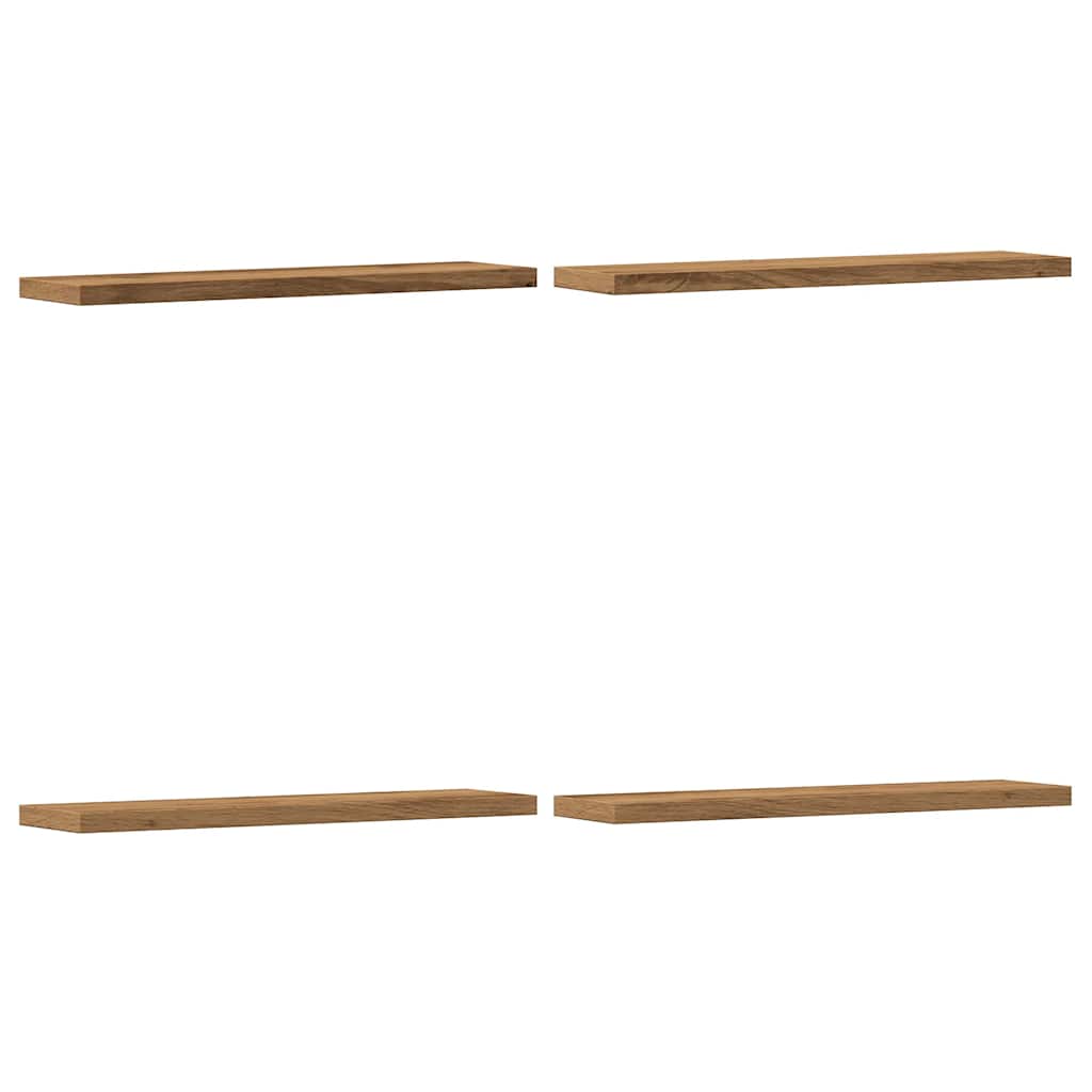 Wall Shelves 4 Pcs Engineered Wood