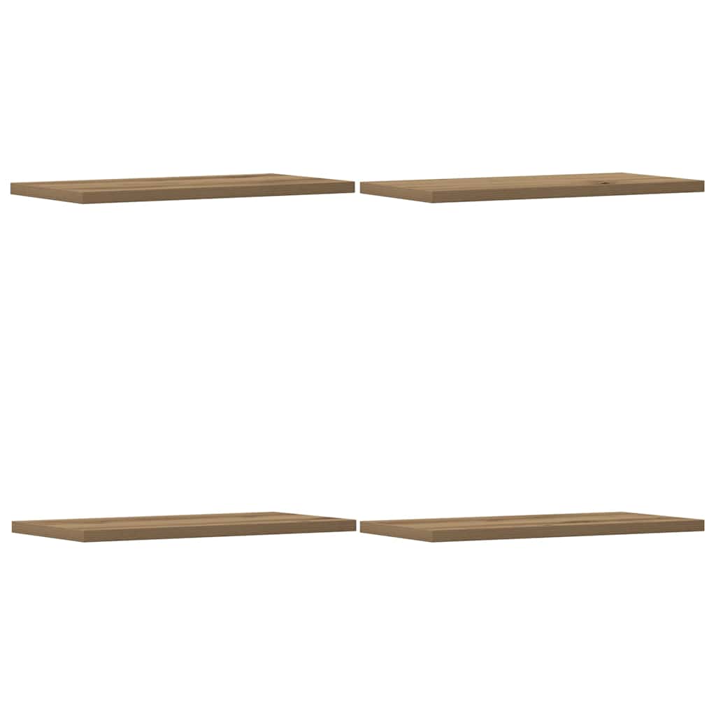 Wall Shelves 4 Pcs Engineered Wood