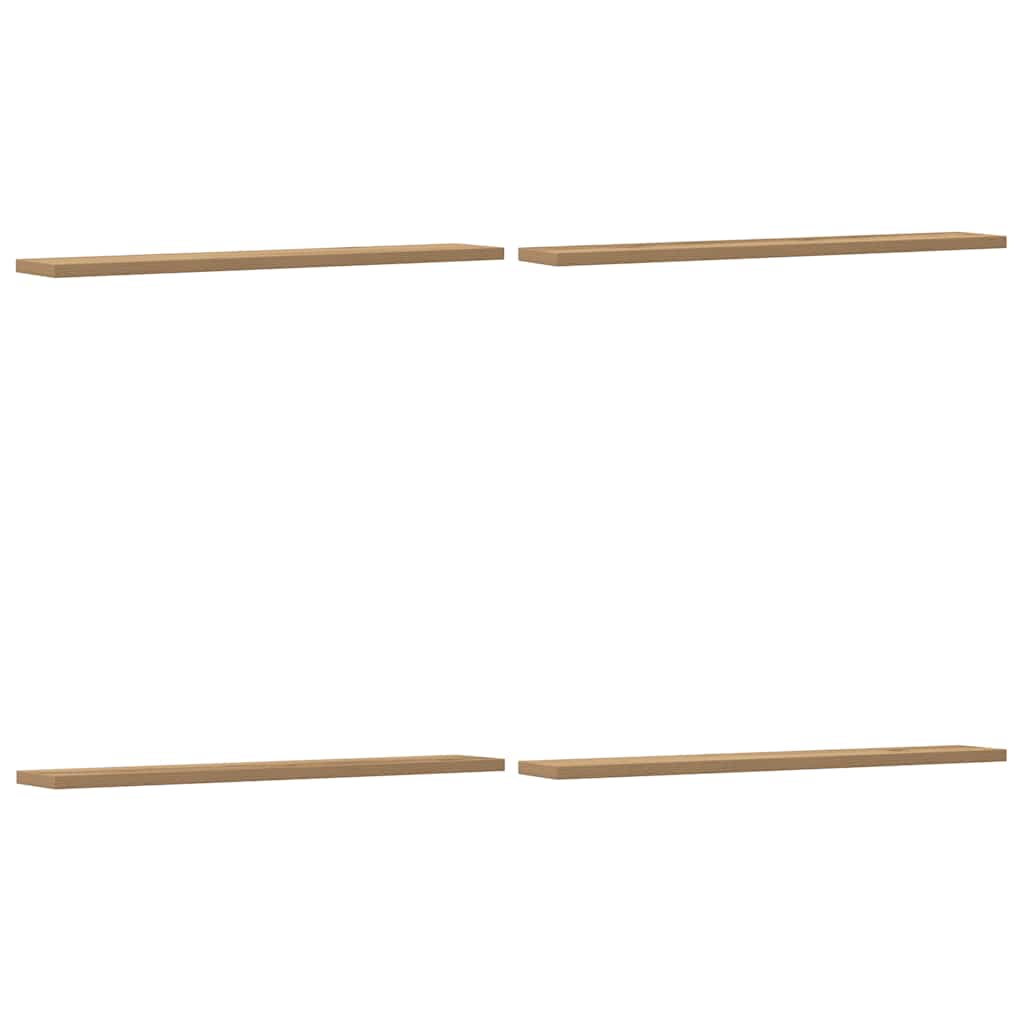 Wall Shelves 4 Pcs Engineered Wood
