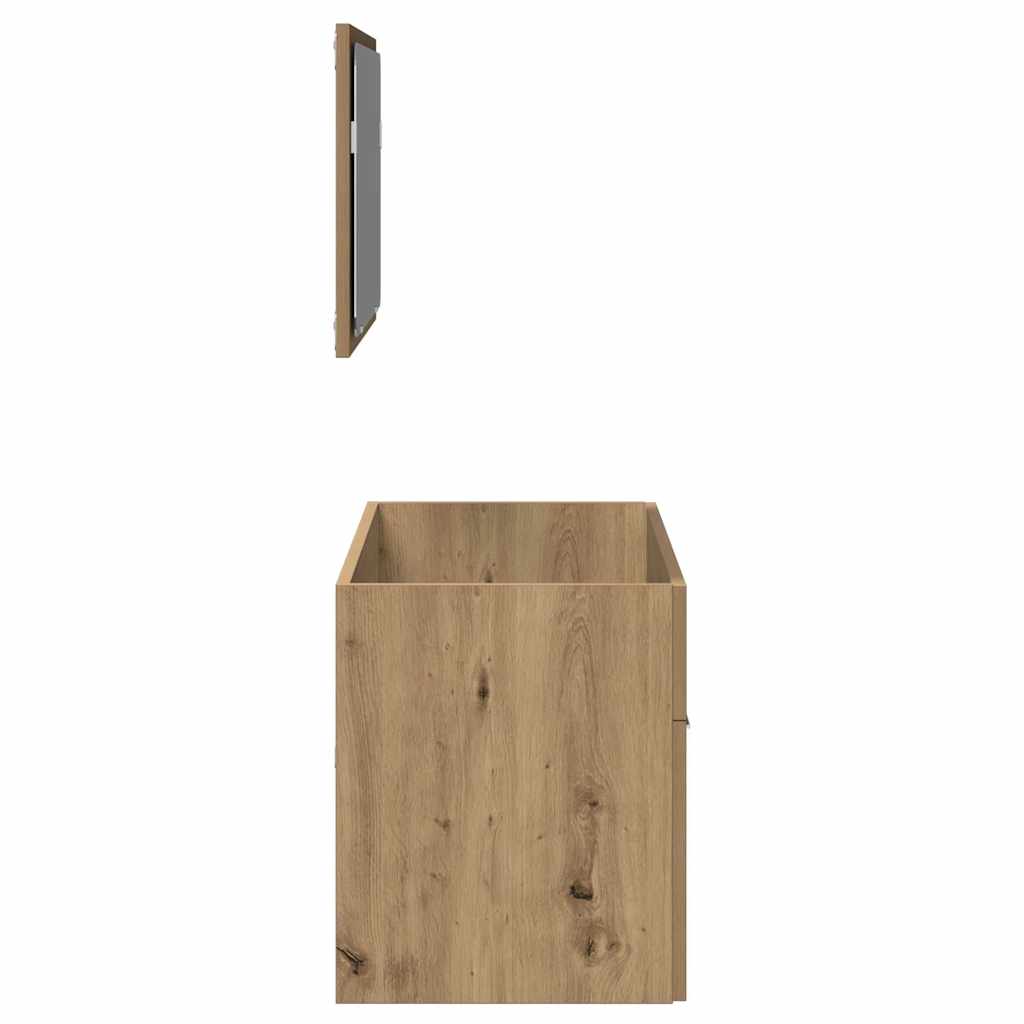 Bathroom Cabinet With Mirror Engineered Wood