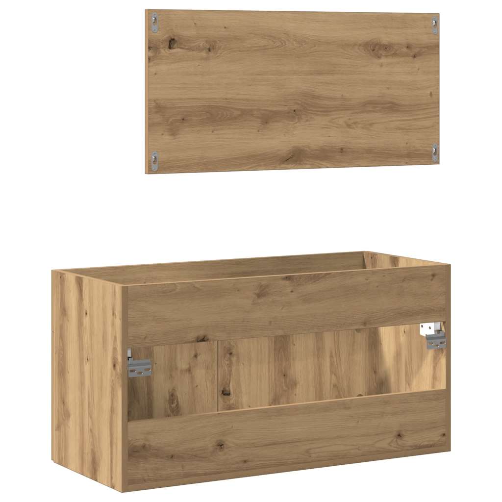 Bathroom Cabinet With Mirror Engineered Wood