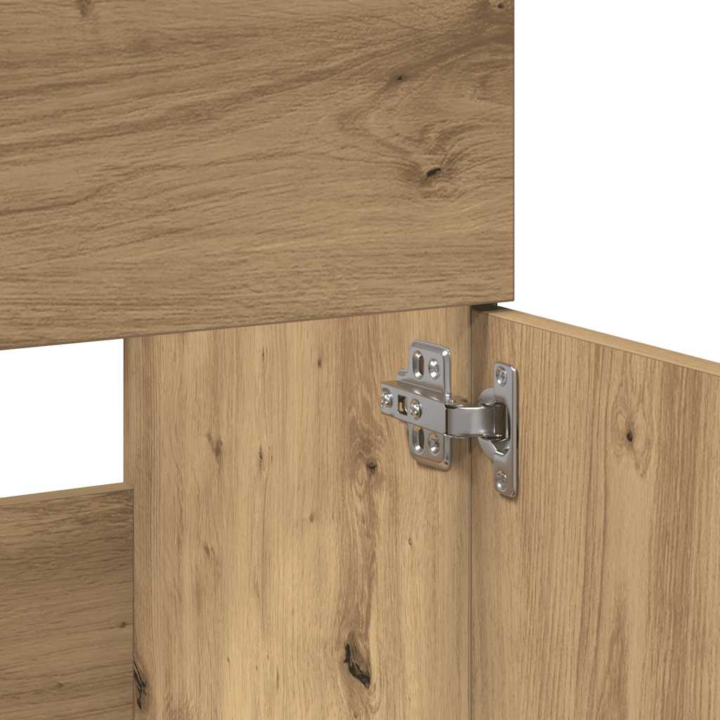 Bathroom Cabinet With Mirror Engineered Wood