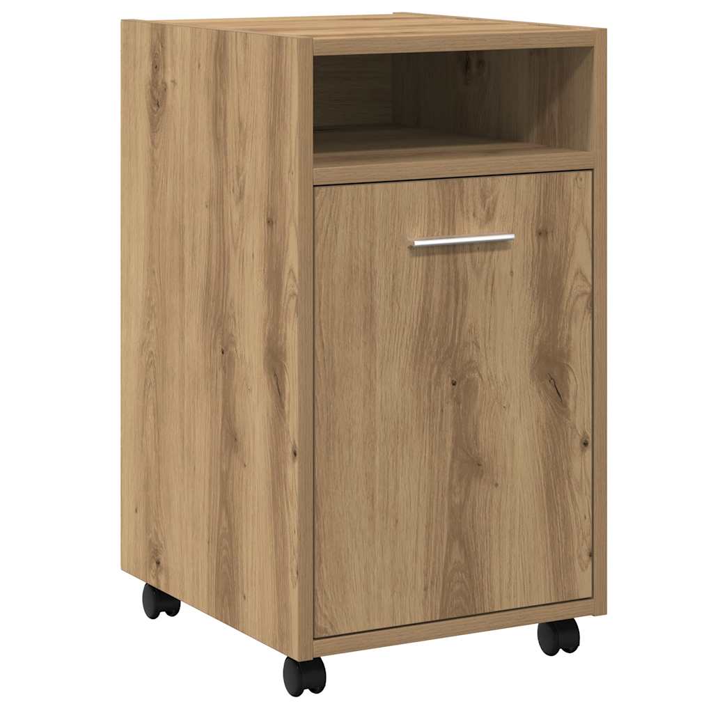 Cabinet With Wheels 33X38X60 Cm Engineered Wood