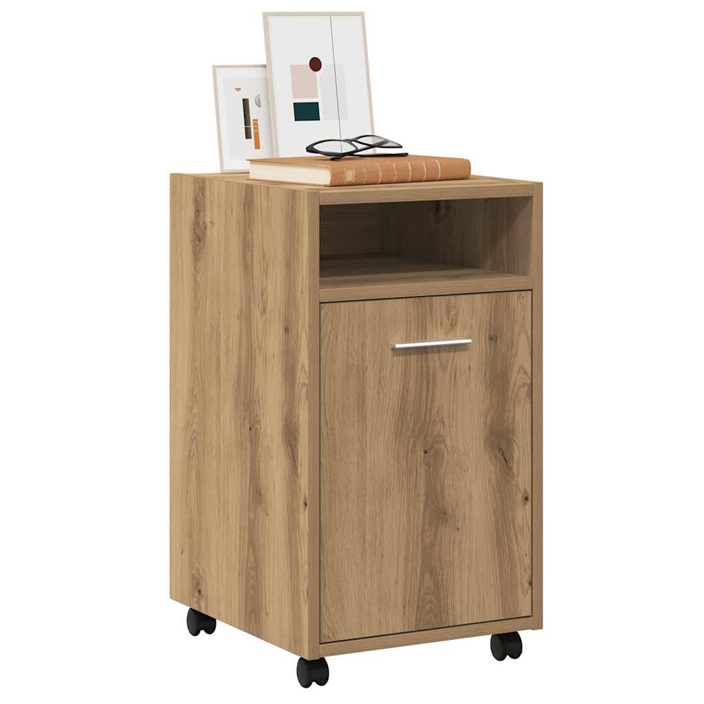 Cabinet With Wheels 33X38X60 Cm Engineered Wood