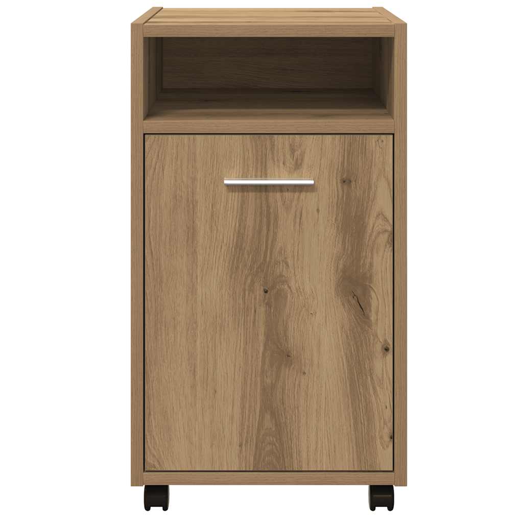 Cabinet With Wheels 33X38X60 Cm Engineered Wood