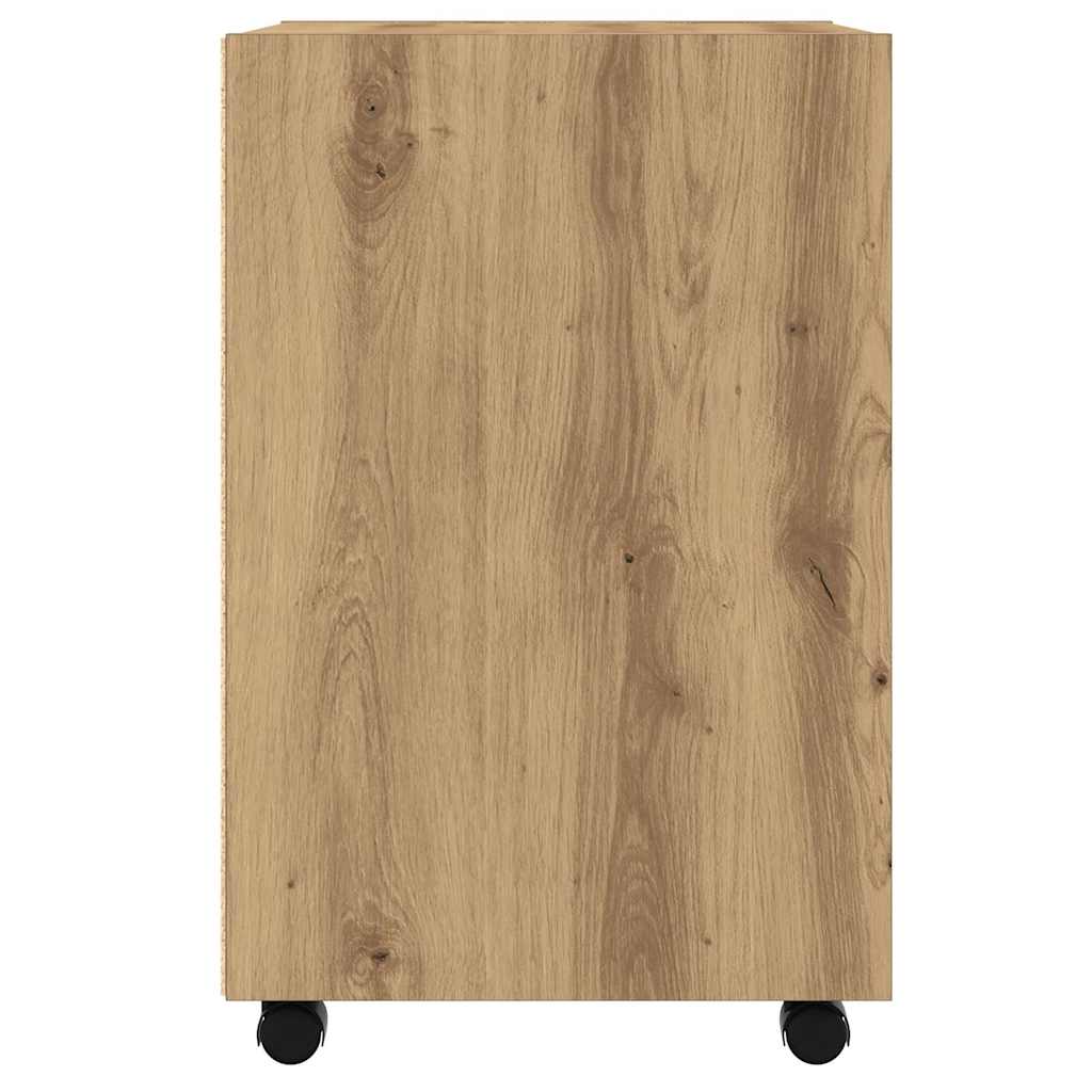 Cabinet With Wheels 33X38X60 Cm Engineered Wood
