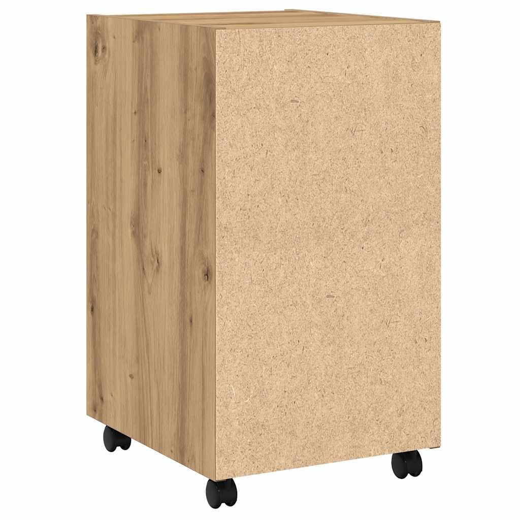 Cabinet With Wheels 33X38X60 Cm Engineered Wood