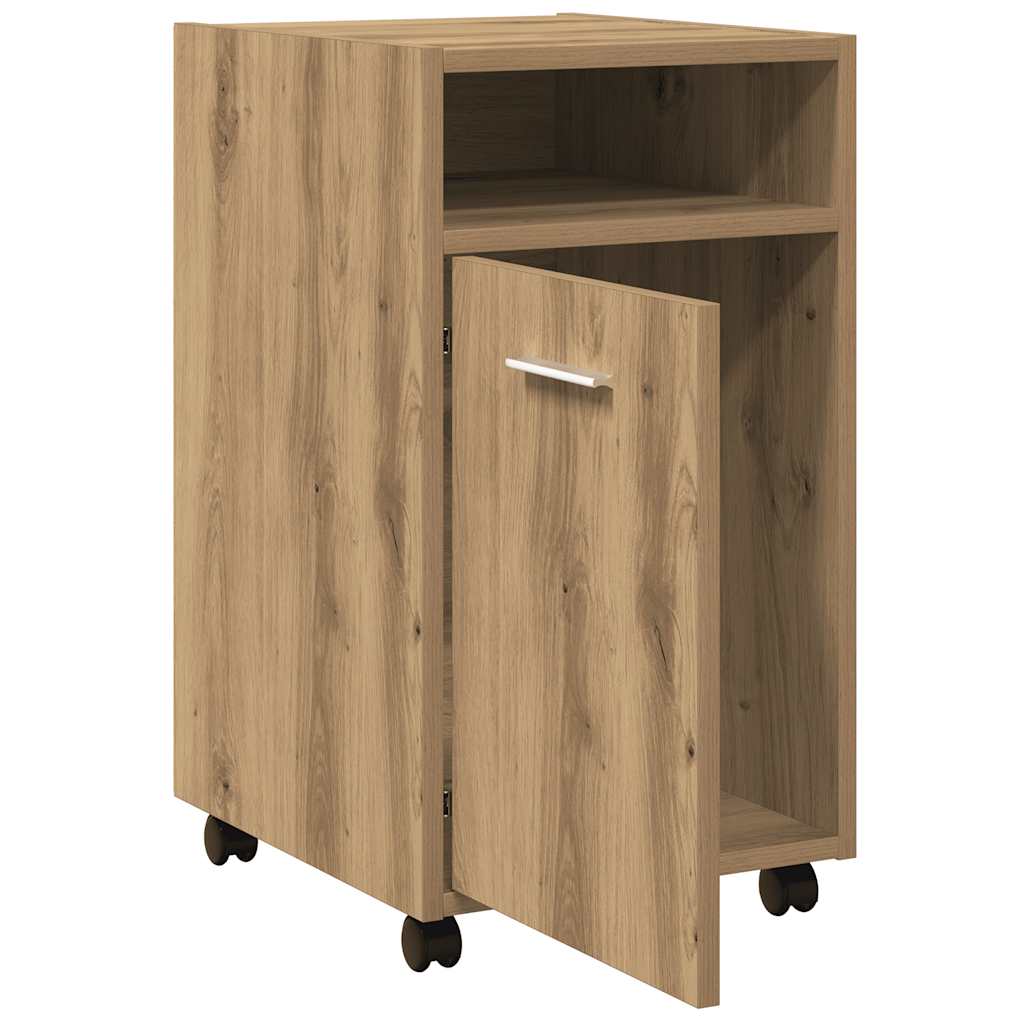 Cabinet With Wheels 33X38X60 Cm Engineered Wood