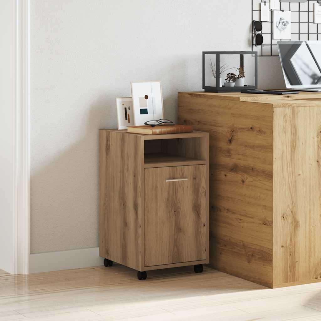 Cabinet With Wheels 33X38X60 Cm Engineered Wood