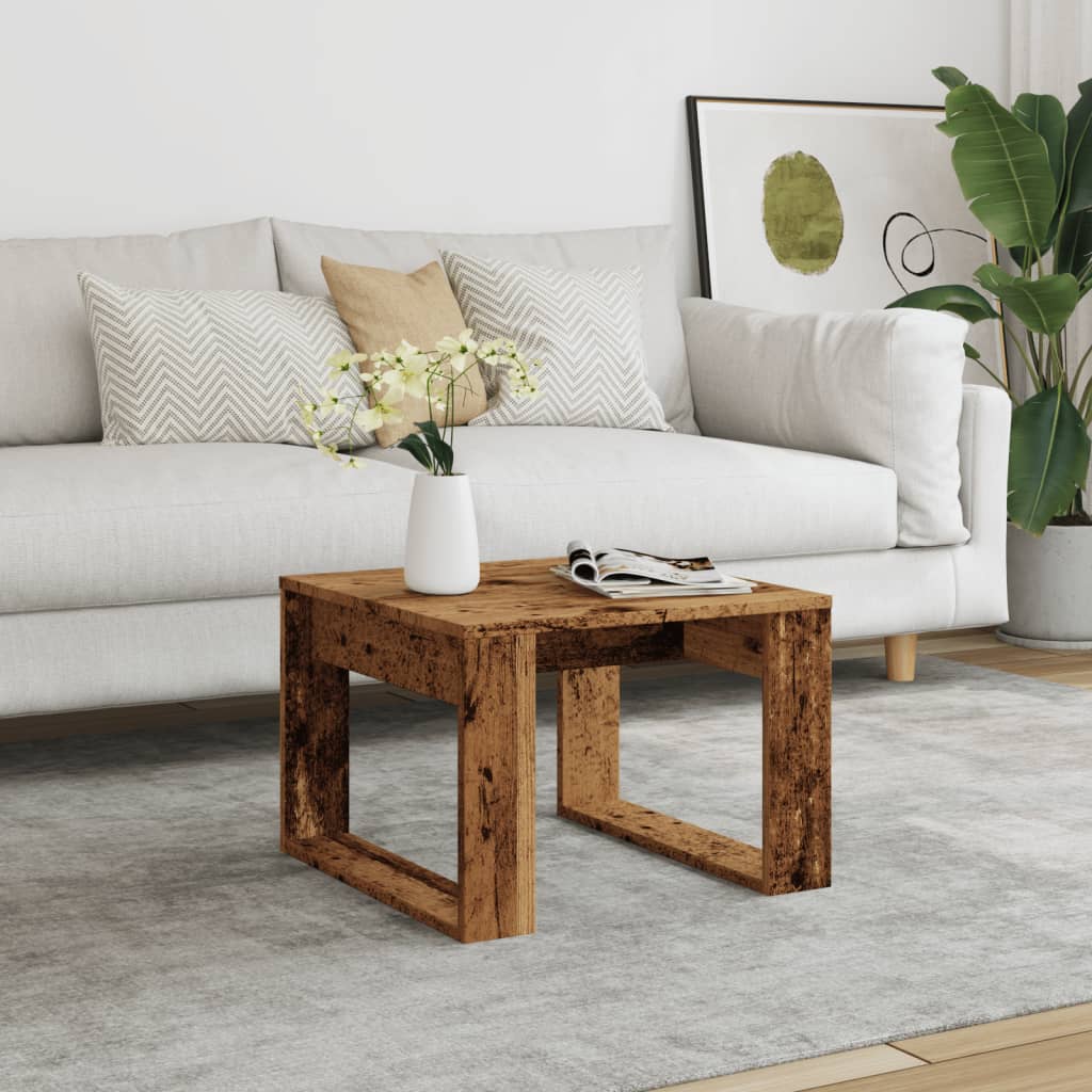 Side Table 50X50X35 Cm Engineered Wood