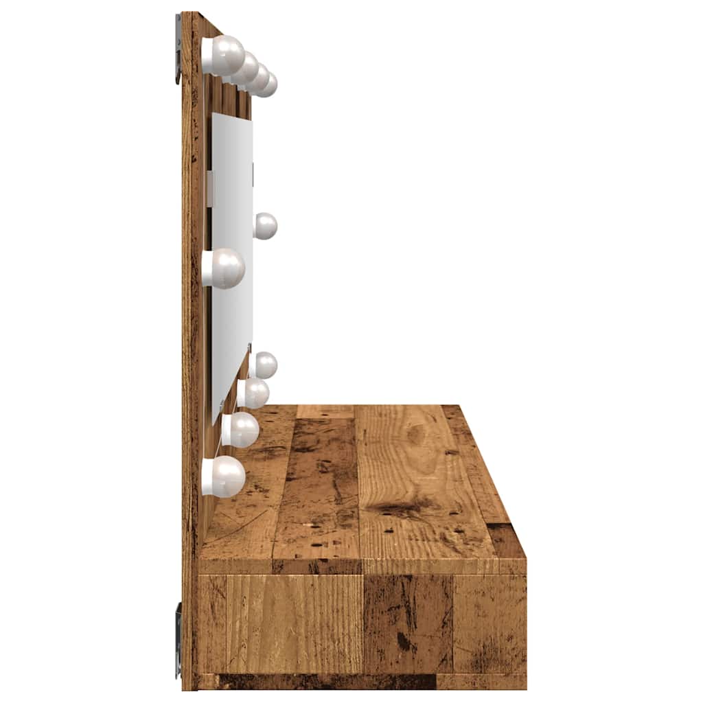 Mirror Cabinet With Led 90X31.5X62 Cm
