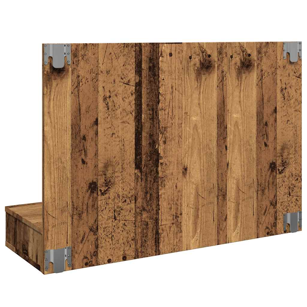 Mirror Cabinet With Led 90X31.5X62 Cm