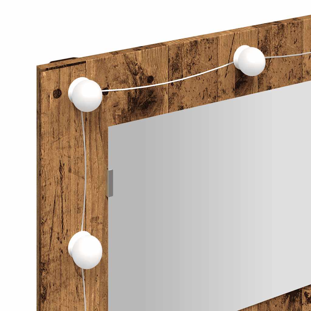 Mirror Cabinet With Led 90X31.5X62 Cm
