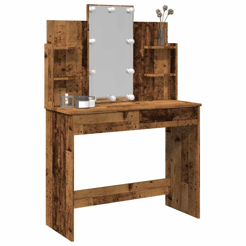 Dressing Table With Led Lights 96X40X142 Cm