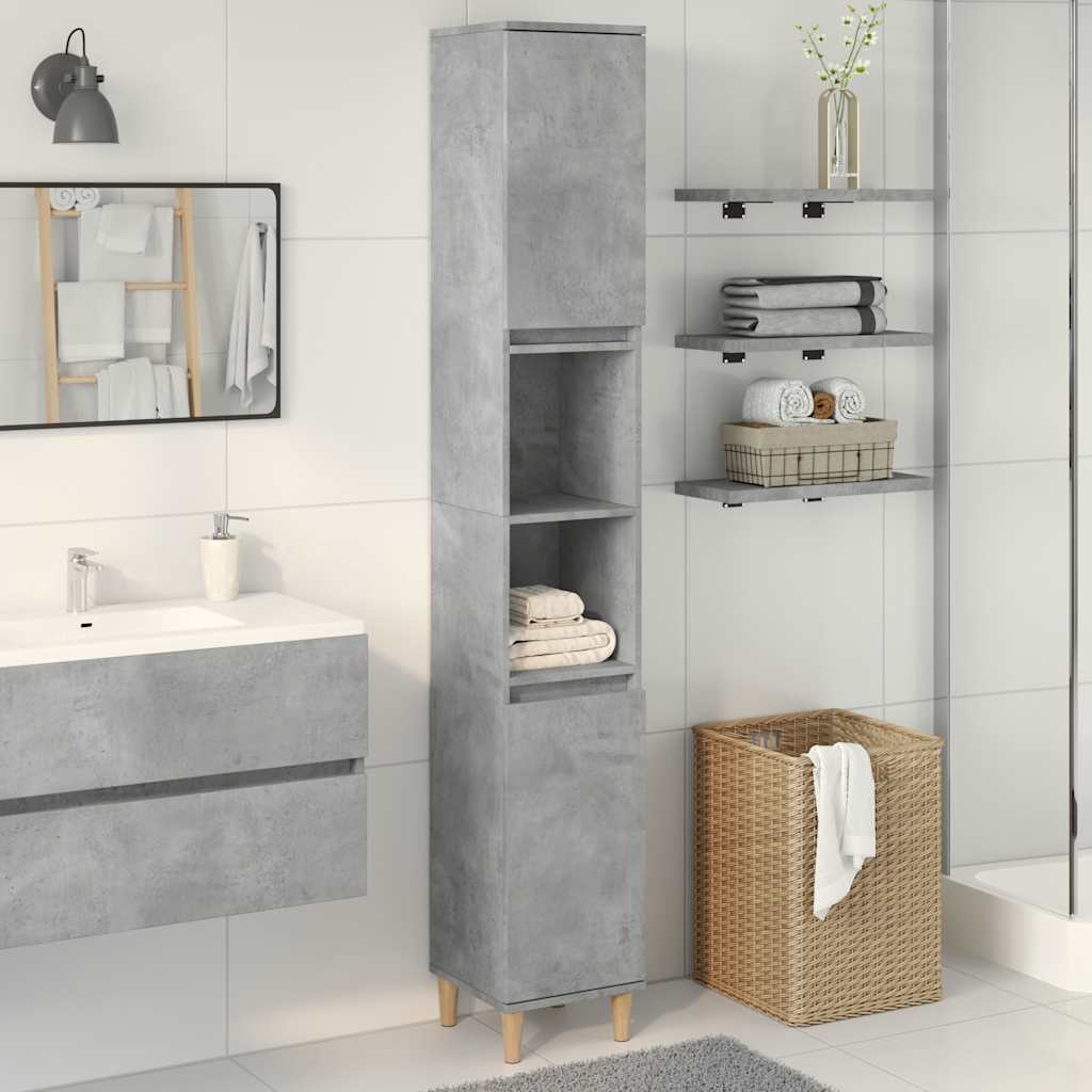 Bathroom Cabinet 30X30X190 Cm Engineered Wood