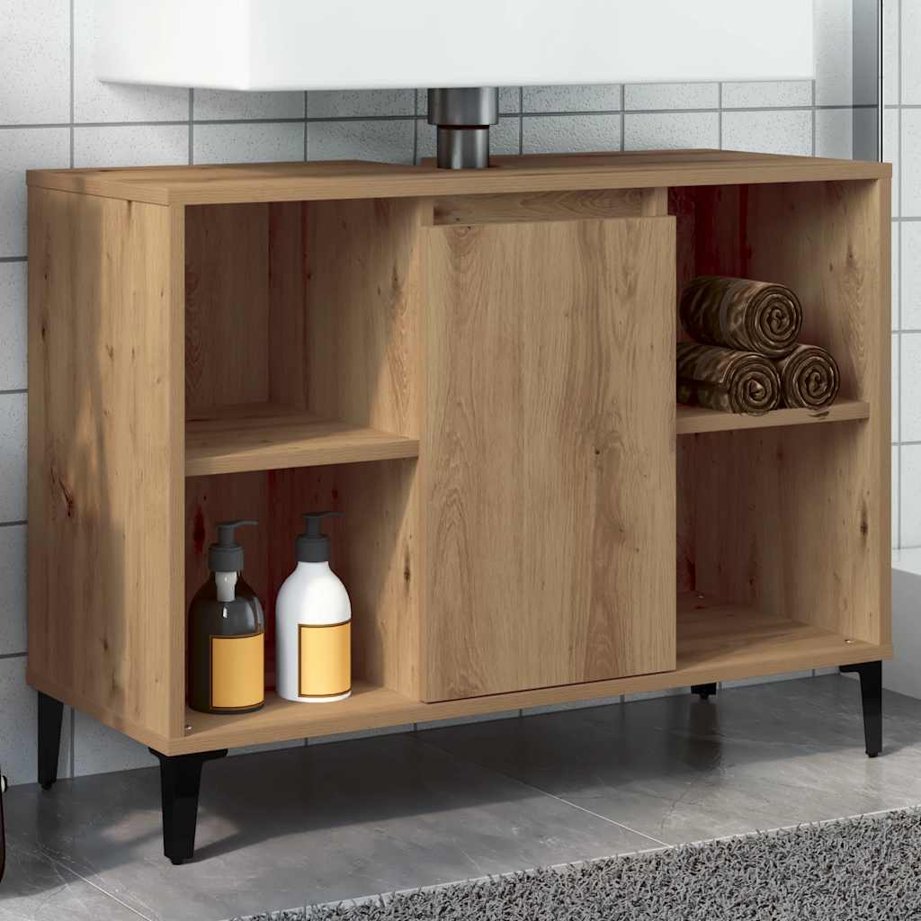 Sink Cabinet 80X33X60 Cm Engineered Wood