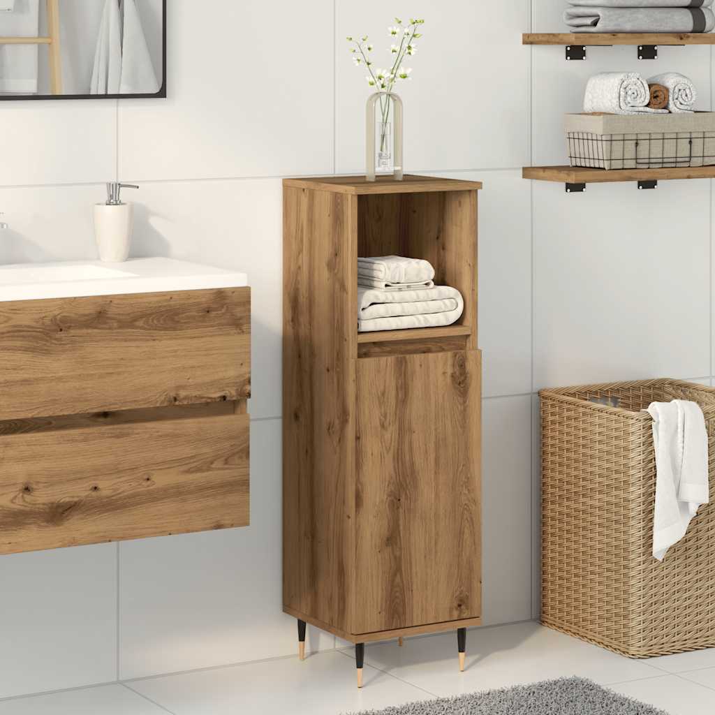 Bathroom Cabinet 30X30X100 Cm Engineered Wood