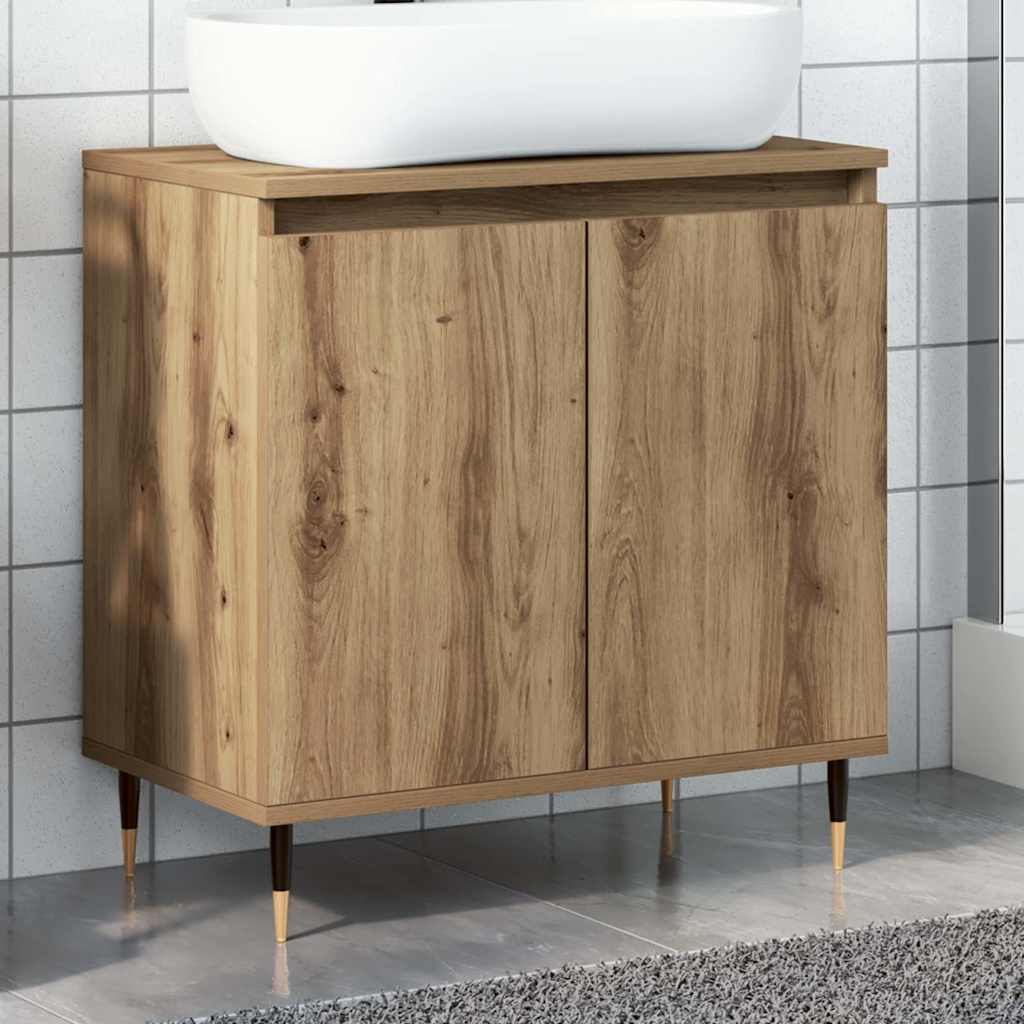 Bathroom Cabinet 58X33X60 Cm Engineered Wood