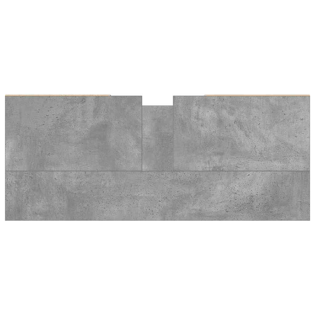 Bathroom Cabinet Concrete Grey 80X33X60 Cm Engineered Wood