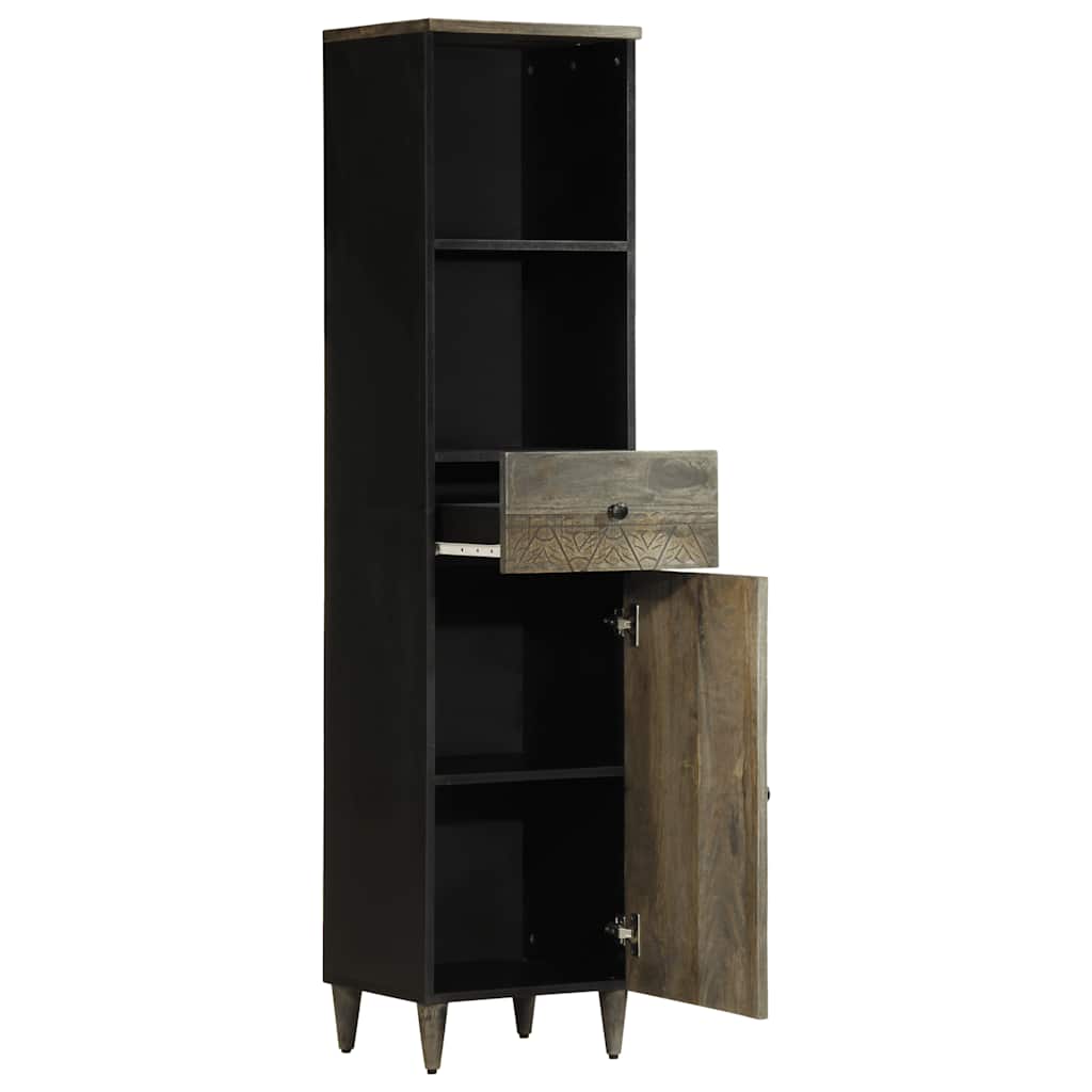 Bathroom Cabinet 38X33X160 Cm Solid Wood Mango