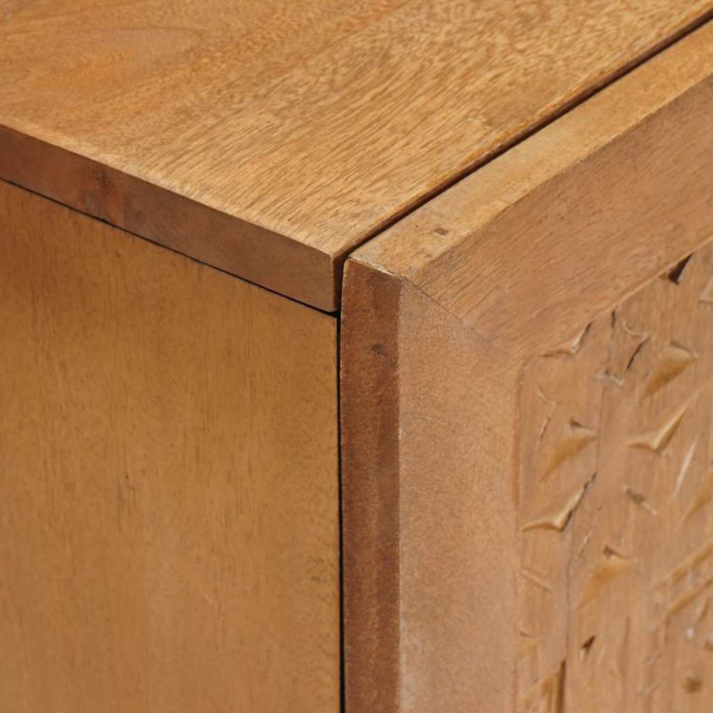 Bathroom Cabinet Light Brown 62 X 33 X 58 Cm Solid Wood Mango