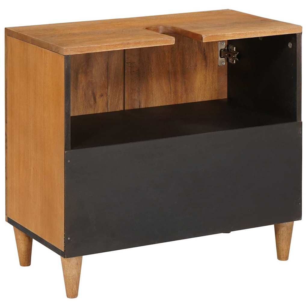 Bathroom Cabinet Light Brown 62 X 33 X 58 Cm Solid Wood Mango