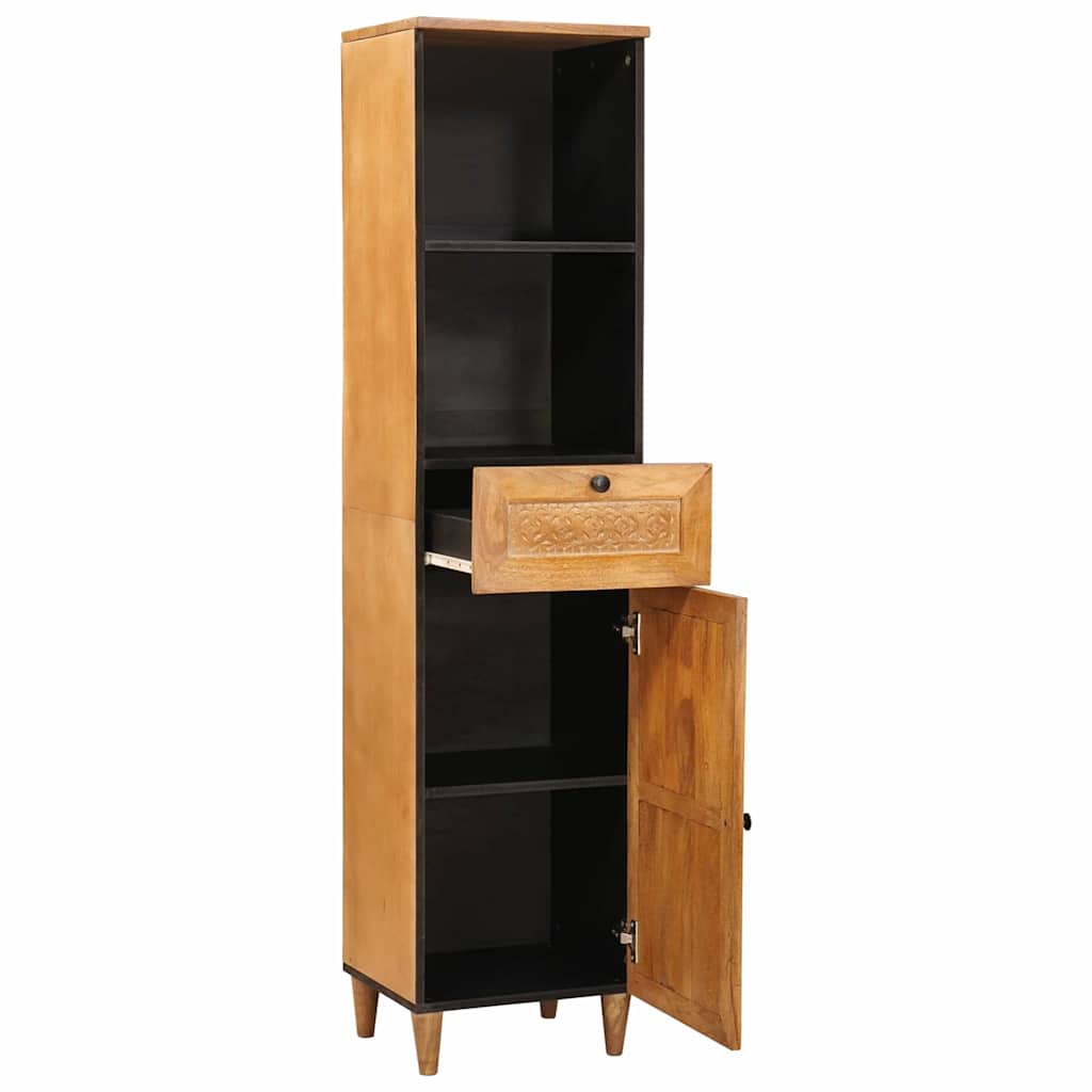 Bathroom Cabinet With Drawer Light Brown 38 X 33.5 X 160 Cm