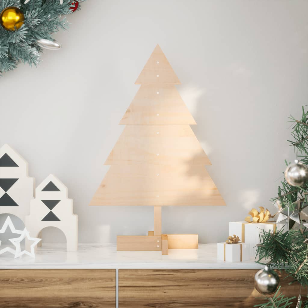 Wooden Christmas Tree For Decoration Solid Wood