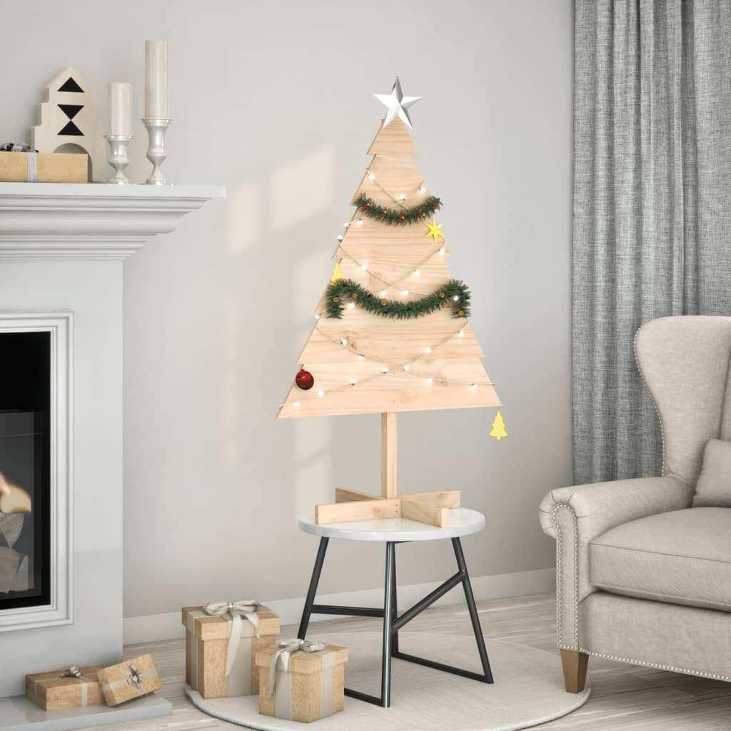 Wooden Christmas Tree For Decoration Solid Wood
