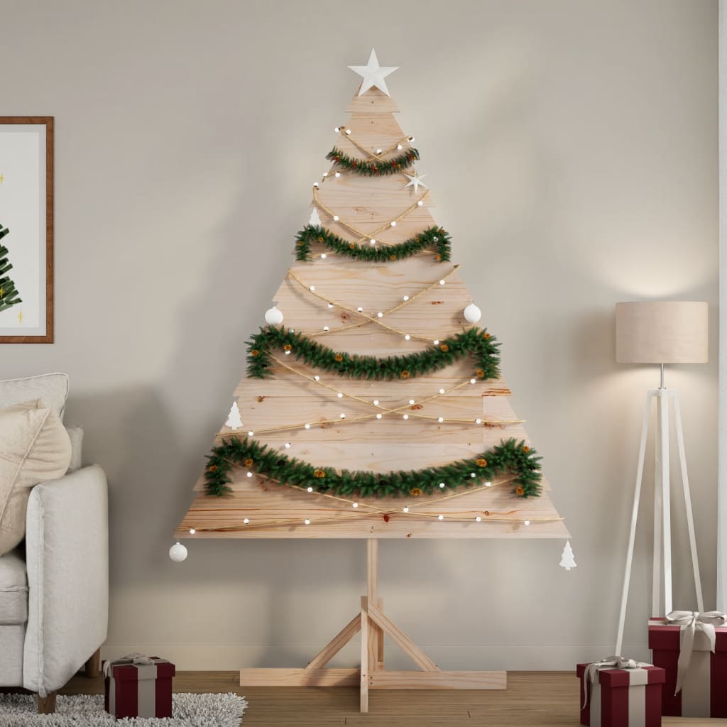 Wooden Christmas Tree For Decoration Solid Wood