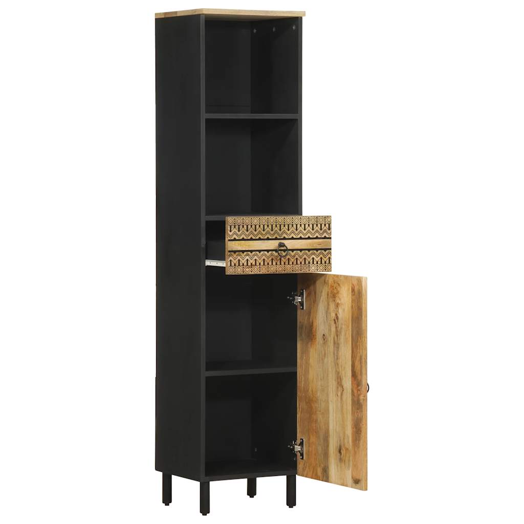 Bathroom Cabinet 38X33.5X160 Cm Solid Wood Mango