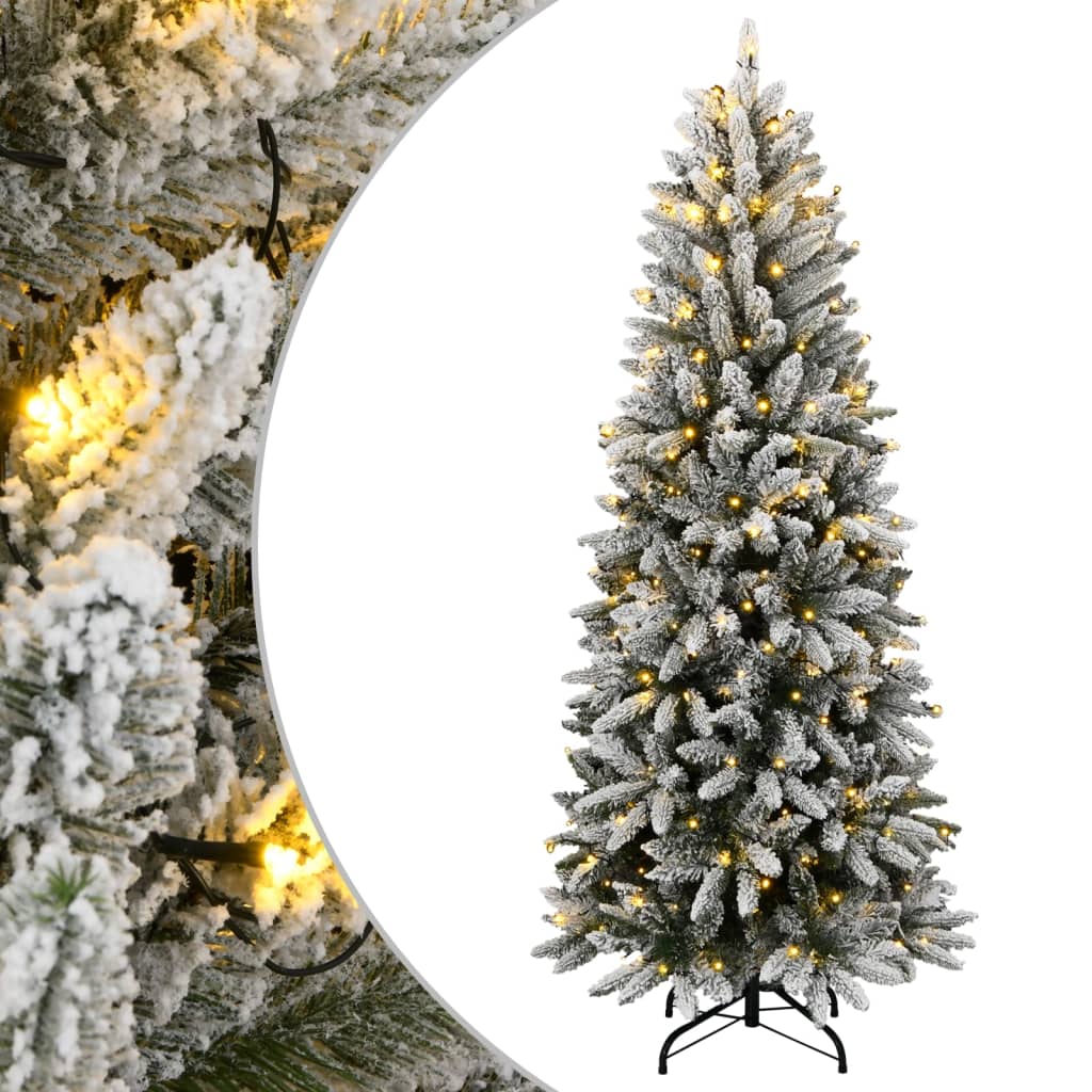 Artificial Christmas Tree With Flocked Snow Pvc&Pe