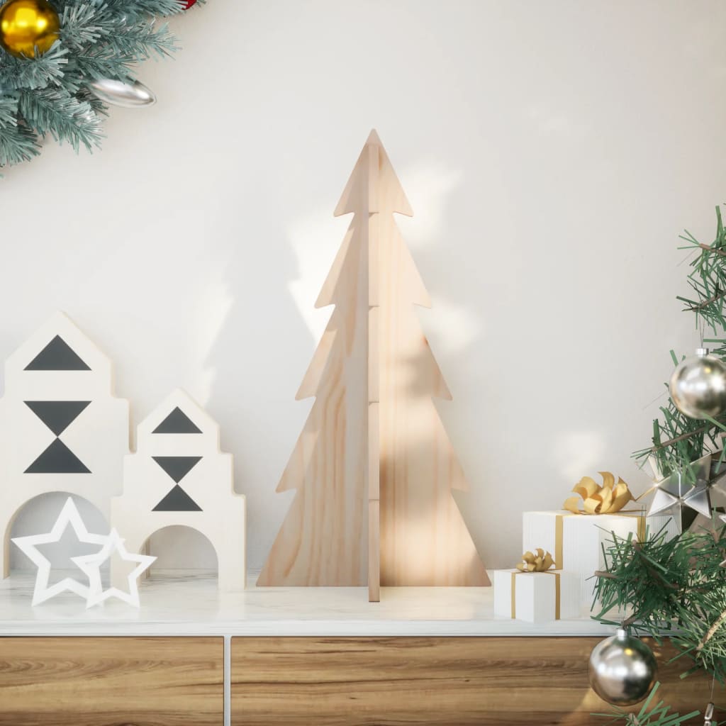 Wooden Christmas Tree For Decoration Solid Wood Pine