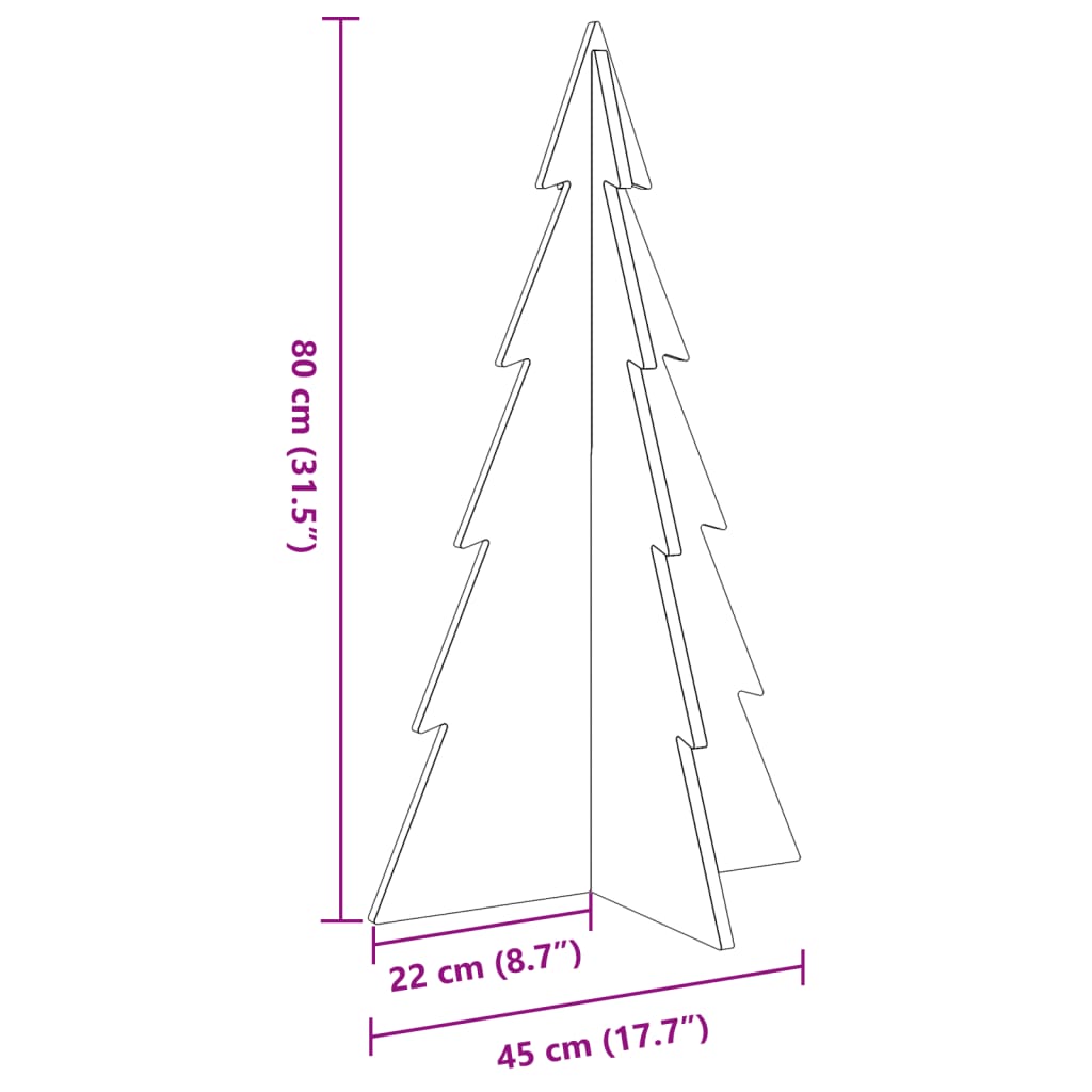 Wooden Christmas Tree For Decoration Solid Wood Pine